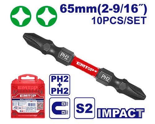 Power tools accessories Impact screwdriver bits ESBTMPH233 - EMTOP