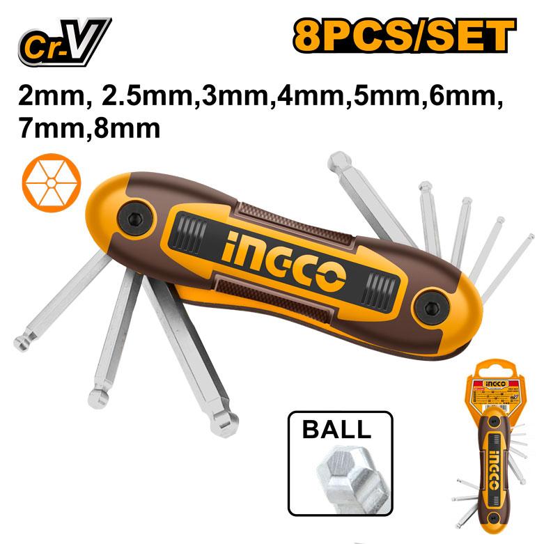 Hand tools Ball point hex key HHK14082 - INGCO Mexico