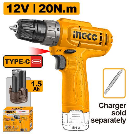 Cordless tools Cordless drill CDLI12456 - INGCO Panama